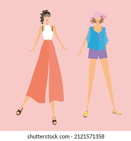 Summer beach fashion for girl