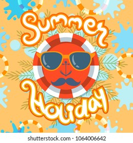Summer Beach Festival Refreshing sunshine and plenty of water activities. Abstract seamless pattern