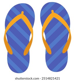 Verão praia flip flops ícone isolado no fundo branco.