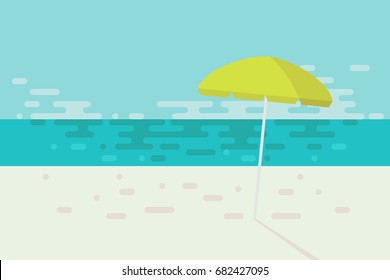 Summer beach graphic background made from round shape