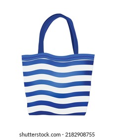 Bolso de playa de verano. ilustración vectorial