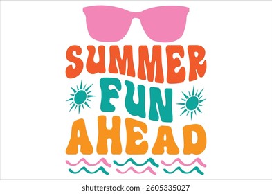 Summer  , Beach , Hello Summer , Quotes , Summer vibes, Illustration vector design