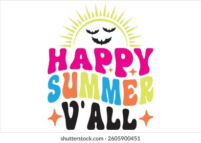 Summer  , Beach , Hello Summer , Quotes , Summer vibes, Illustration vector design