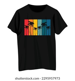 Summer Beach Summer Holiday California Miami Hawaiian Beach Summer T Shirt