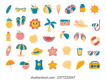 Summer Beach Holiday Element Set