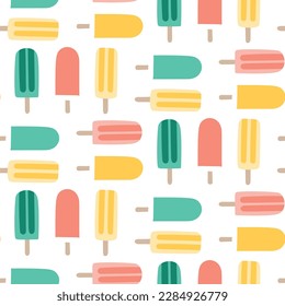 Las vacaciones de verano en la playa se repiten sin problemas. Papel digital imprimible. patrón de paletas.
