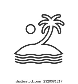Summer Beach Icon - Sea beach Icon