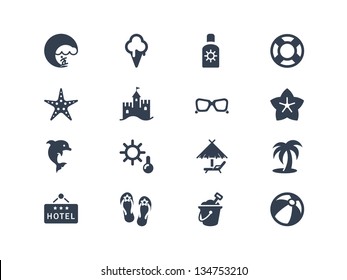 Summer and beach icons