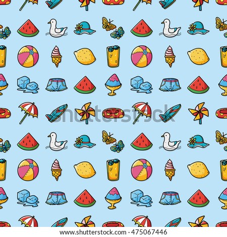 Summer and beach icons set,eps10