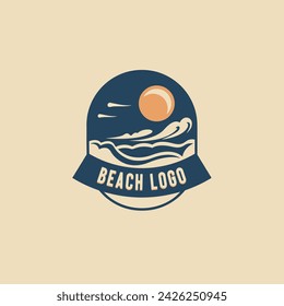 
Summer beach illustration abstract sun  