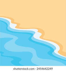 summer beach illustration background design.