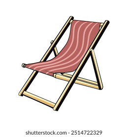 Summer Beach Illustration Logo Icon Art Design Vintage Sea Ocean Water Vector