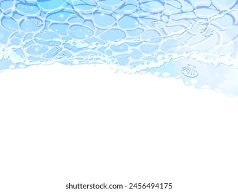 Ilustración de marco de Imagen de playa de verano