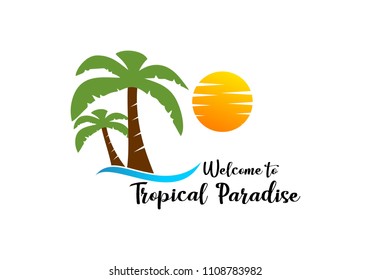 Summer beach  logo