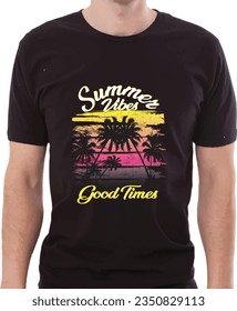 Summer Beach Lover T shirt Design