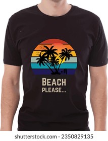 Summer Beach Lover T shirt Design