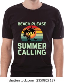 Summer Beach Lover T shirt Design