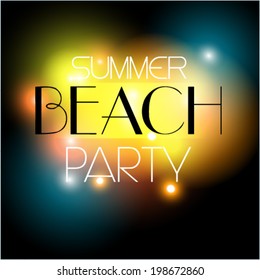 Summer  Beach Party background