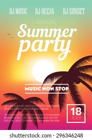 Summer Beach Party Flyer