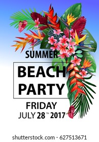 Summer Beach Party Flyer