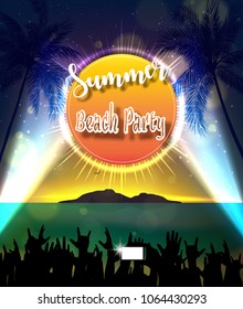 Summer Beach Party Flyer Design