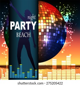 Summer Beach Party Flyer - Vector Design