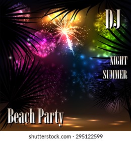 Summer Beach Party Flyer - Vector Design