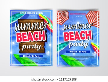 Summer Beach Party Template