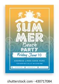 Summer Beach Party Template