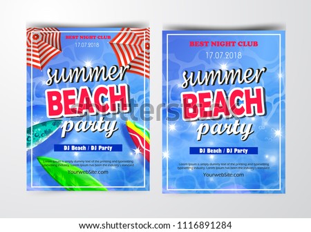 Summer Beach Party Template