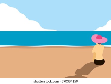summer beach poster 