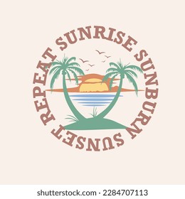 Summer Beach Quote SVG Vector Design 