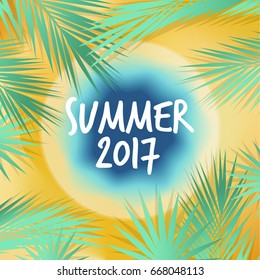 Summer beach. Sandy beach.