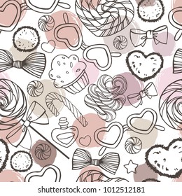 Summer beach seamless pattern.