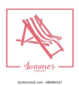 Summer Beach seating pink color