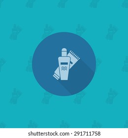 Summer and Beach Simple Flat Icon, Travel and Vacation. Vector
