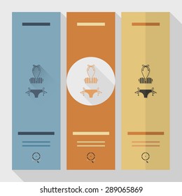 Summer and Beach Simple Flat Icons, Travel and Vacation. Vector
