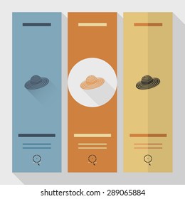 Summer and Beach Simple Flat Icons, Travel and Vacation. Vector
