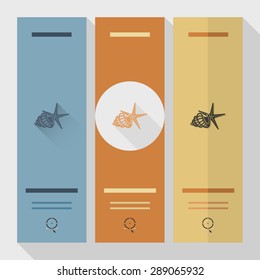 Summer and Beach Simple Flat Icons, Travel and Vacation. Vector