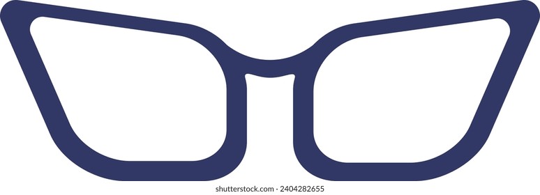 Summer Beach Sunglasses Icon With Cartoon Design. Isolated On White Background. Vector Illustration.