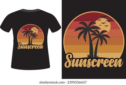 Summer Beach Surf T-shirt Design