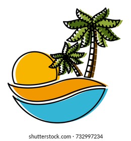 Summer and beach symbol