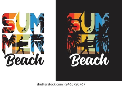 summer beach summer t shirt design