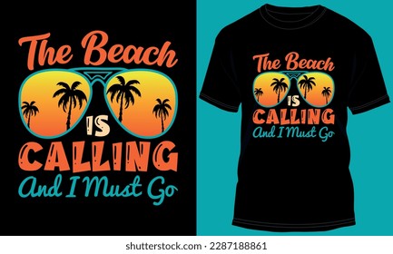 Summer Beach Time T-shirt Design
