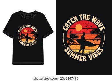 Summer beach t-shirt design vector files, Summer, T-shirt, Typography T-shirt Design, Vector