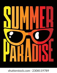 Summer beach t-shirt, Summer paradise t-shirt