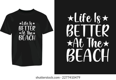 Summer beach typography design for tshirt, mug, stickers etc. Beach typography tshirt design design