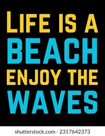 Summer Beach typography Premium Design
