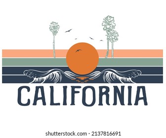summer beach typography vector design for print