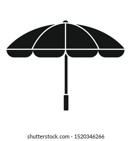 Summer beach umbrella icon. Simple illustration of summer beach umbrella vector icon for web design isolated on white background
